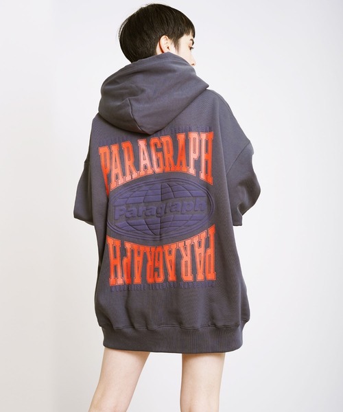 Paragraph（パラグラフ）の「Paragraph (パラグラフ)スクエアフォームプルパーカー（パーカー・メンズ・ネイビー/チャコール/A・FREE）」の2枚目の写真