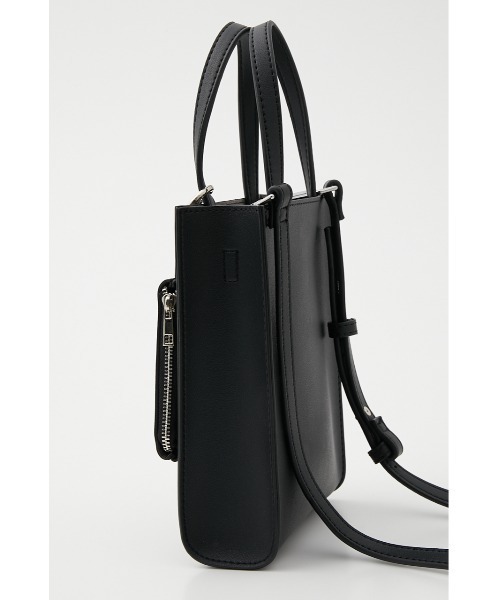 SLY（スライ）の「LIMITED ITEM SQUARE MINI BAG POUCH SET スクエア ミニ バッグポーチセット（トートバッグ・レディース・ブラック/オレンジ・FREE）」の4枚目の写真