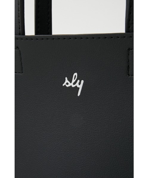SLY（スライ）の「LIMITED ITEM SQUARE MINI BAG POUCH SET スクエア ミニ バッグポーチセット（トートバッグ・レディース・ブラック/オレンジ・FREE）」の6枚目の写真
