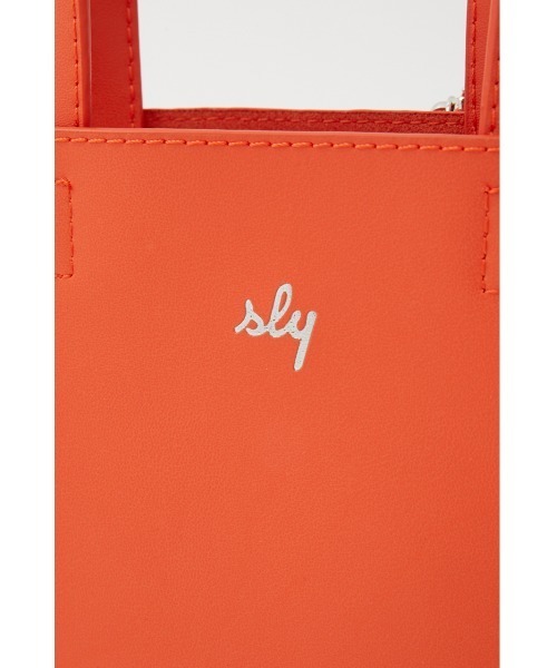 SLY（スライ）の「LIMITED ITEM SQUARE MINI BAG POUCH SET スクエア ミニ バッグポーチセット（トートバッグ・レディース・ブラック/オレンジ・FREE）」の15枚目の写真