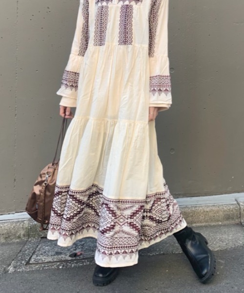 Kastane(カスタネ)の「ラーニー刺繍ドレス(ワンピース・レディース・アイボリー・FREE)」の12枚目の写真