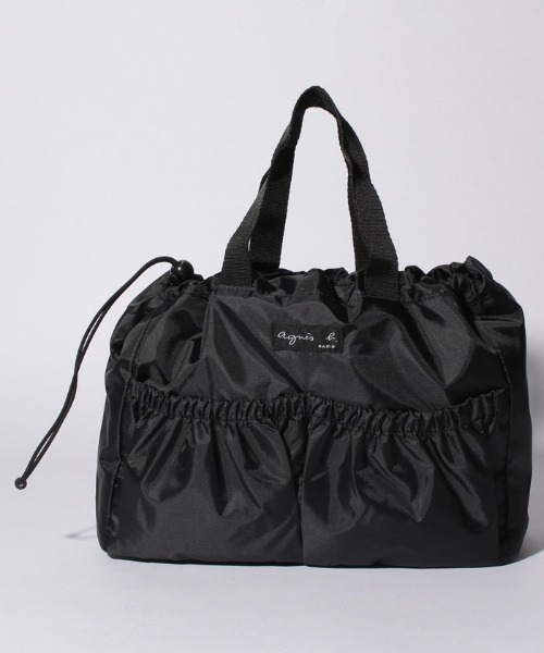 agnes b.（アニエスベー）の「GL11 E BAG ロゴ＆ボーダー