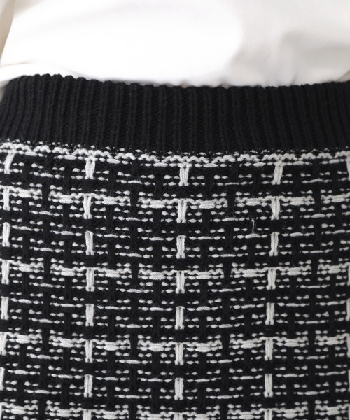 Bou Jeloud（ブージュルード）の「【WEB限定】タックツイードロングニットスカート（スカート・レディース・ブラック/ベージュ/マスタード・FREE）」の13枚目の写真