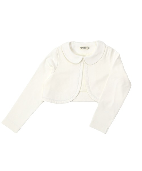 la poche biscuit（ラポシェビスキュイ）の「花柄ワンピ&ボレロ フォーマルドレス2点セット（スーツセット・キッズ・オフホワイト/ネイビー・130/120/110/100/90/80/140）」の8枚目の写真