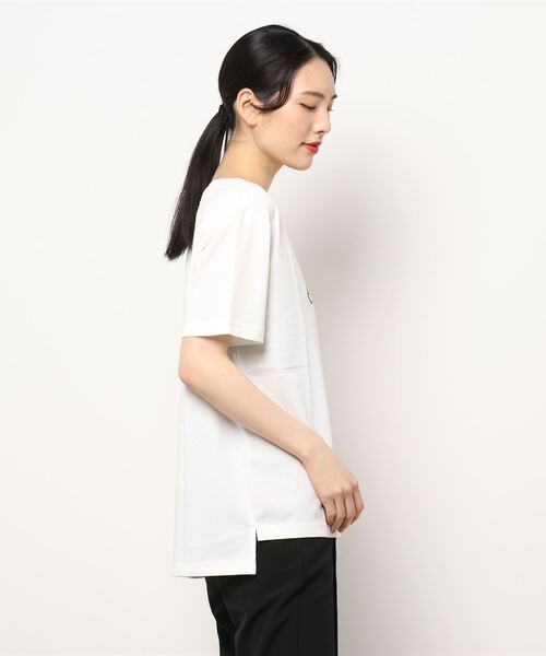 emmi(エミ)の「【emmi yoga】ONLINE限定 ロゴTシャツ(Tシャツ/カットソー・レディース・ホワイト/チャコールグレー/ライトブルー・FREE)」の20枚目の写真