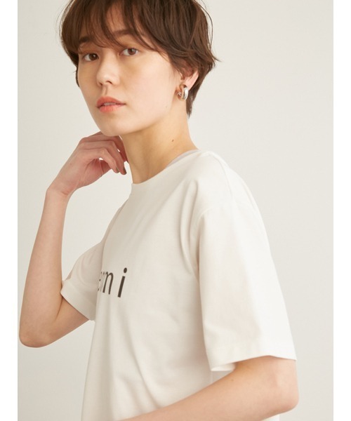 emmi(エミ)の「【emmi yoga】ONLINE限定 ロゴTシャツ(Tシャツ/カットソー・レディース・ホワイト/チャコールグレー/ライトブルー・FREE)」の14枚目の写真