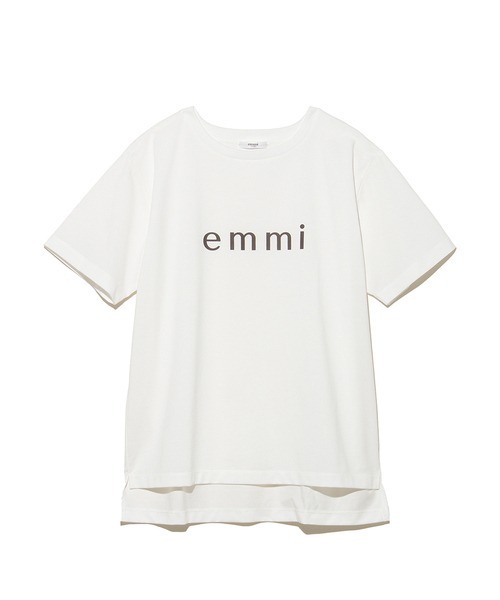 emmi(エミ)の「【emmi yoga】ONLINE限定 ロゴTシャツ(Tシャツ/カットソー・レディース・ホワイト/チャコールグレー/ライトブルー・FREE)」の18枚目の写真
