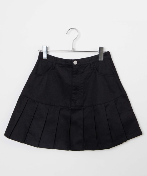 WEGO（ウィゴー）の「WEGO/キリカエプリーツミニスカート（スカート・レディース・ブラック/ホワイト・FREE）」の5枚目の写真
