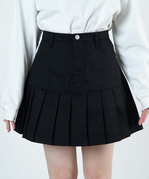 WEGO（ウィゴー）の「WEGO/キリカエプリーツミニスカート（スカート・レディース・ブラック/ホワイト・FREE）」の17枚目の写真