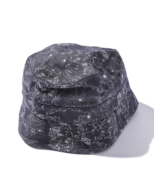 HUF（ハフ）の「HUF/ハフ NICOLET BUCKET 総柄 マップ柄 バケットハット ストリート（ハット・メンズ・ブラック・S/M）」の9枚目の写真