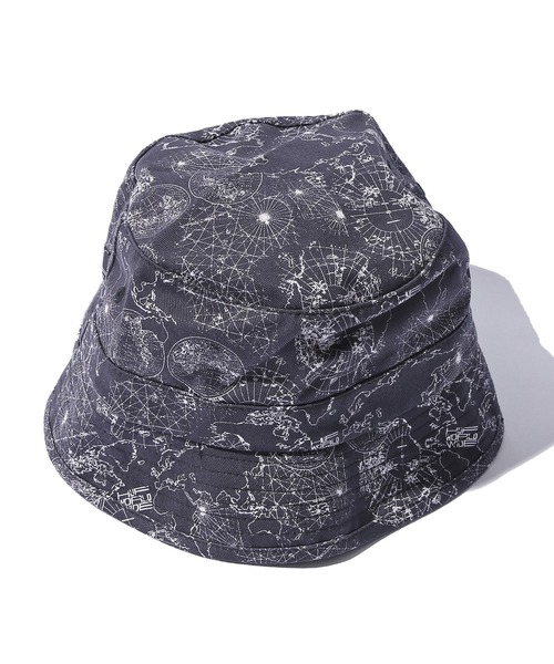 HUF（ハフ）の「HUF/ハフ NICOLET BUCKET 総柄 マップ柄 バケットハット ストリート（ハット・メンズ・ブラック・S/M）」の15枚目の写真