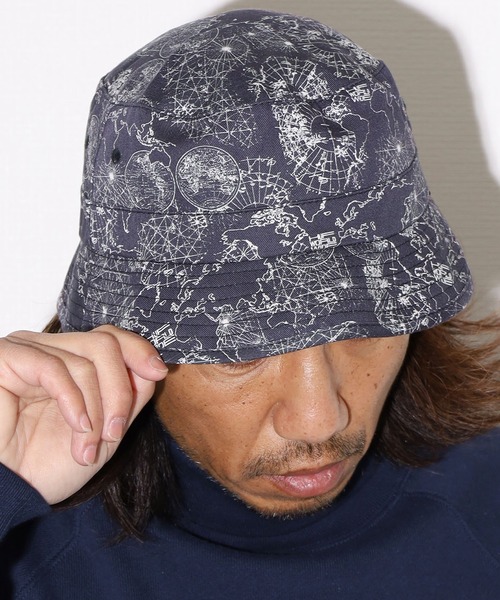 HUF（ハフ）の「HUF/ハフ NICOLET BUCKET 総柄 マップ柄 バケットハット ストリート（ハット・メンズ・ブラック・S/M）」の17枚目の写真