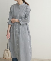 URBAN RESEARCH DOORS | バンドカラーシャツワンピース(ワンピース)