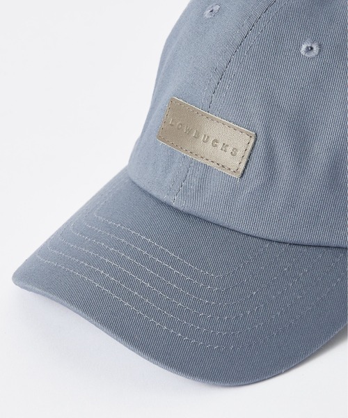 CIAOPANIC（チャオパニック）の「【LOW BUCKS/ロウ バックス】レザーパッチキャップ（キャップ・メンズ・チャコールグレー/オフホワイト/ブルー/グリーン・フリー）」の5枚目の写真