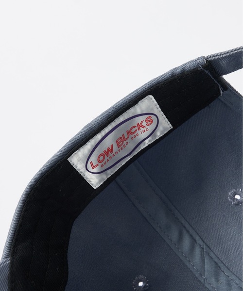 CIAOPANIC（チャオパニック）の「【LOW BUCKS/ロウ バックス】レザーパッチキャップ（キャップ・メンズ・チャコールグレー/オフホワイト/ブルー/グリーン・フリー）」の9枚目の写真