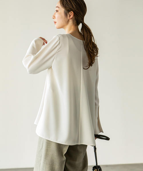 セール】Vネックフレア ブラウス◇（シャツ/ブラウス）｜NOBLE