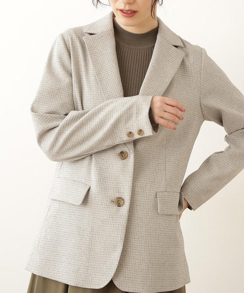 N.（N. Natural Beauty Basic）（エヌエヌナチュラルビューティーベーシック）の「【S Size Line】◆シングルジャケット（その他アウター・レディース・グレー/チェック・SMALL/MEDIUM）」の10枚目の写真