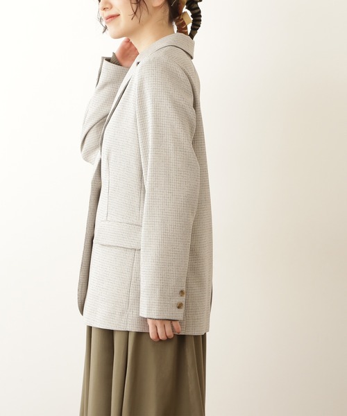 N.（N. Natural Beauty Basic）（エヌエヌナチュラルビューティーベーシック）の「【S Size Line】◆シングルジャケット（その他アウター・レディース・グレー/チェック・SMALL/MEDIUM）」の8枚目の写真