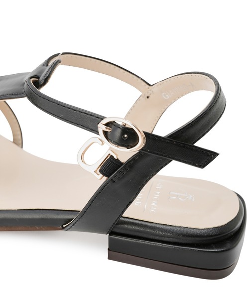 ROPE' PICNIC（ロペピクニック）の「スクエアトゥグルカサンダル（サンダル・レディース・ブラック/ゴールド/キナリ・23.5cm/24.5cm/23.0cm/24.0cm）」の10枚目の写真