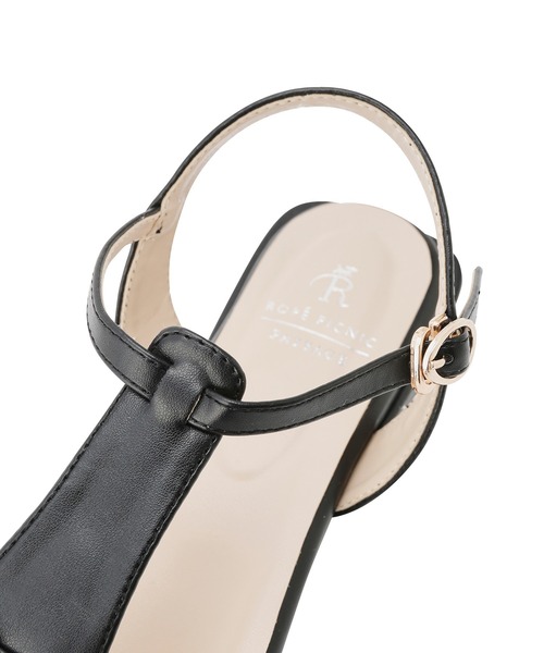 ROPE' PICNIC（ロペピクニック）の「スクエアトゥグルカサンダル（サンダル・レディース・ブラック/ゴールド/キナリ・23.5cm/24.5cm/23.0cm/24.0cm）」の5枚目の写真