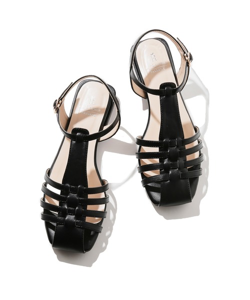 ROPE' PICNIC（ロペピクニック）の「スクエアトゥグルカサンダル（サンダル・レディース・ブラック/ゴールド/キナリ・23.5cm/24.5cm/23.0cm/24.0cm）」の8枚目の写真