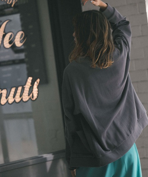 PBLIM（ページボーイリム）の「【PAGEBOYLIM】リラックスカラーカーデ（カーディガン/ボレロ・レディース・チャコールグレー/カーキ/イエロー/アイボリー/グリーン・MEDIUM/LARGE）」の7枚目の写真