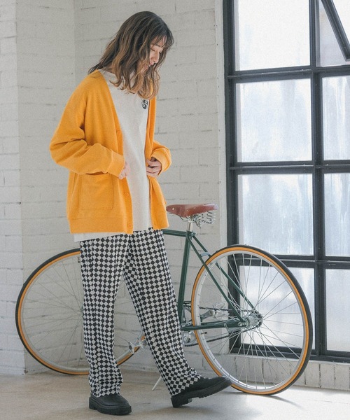 PBLIM（ページボーイリム）の「【PAGEBOYLIM】リラックスカラーカーデ（カーディガン/ボレロ・レディース・チャコールグレー/カーキ/イエロー/アイボリー/グリーン・MEDIUM/LARGE）」の12枚目の写真