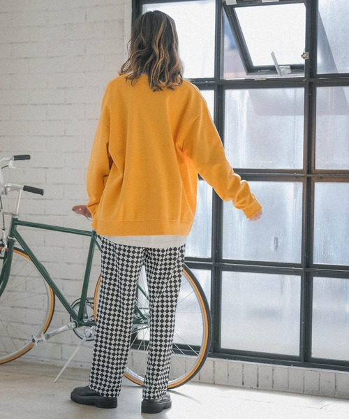 PBLIM（ページボーイリム）の「【PAGEBOYLIM】リラックスカラーカーデ（カーディガン/ボレロ・レディース・チャコールグレー/カーキ/イエロー/アイボリー/グリーン・MEDIUM/LARGE）」の13枚目の写真