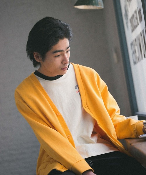 PBLIM（ページボーイリム）の「【PAGEBOYLIM】リラックスカラーカーデ（カーディガン/ボレロ・レディース・チャコールグレー/カーキ/イエロー/アイボリー/グリーン・MEDIUM/LARGE）」の14枚目の写真