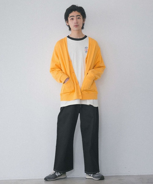 PBLIM（ページボーイリム）の「【PAGEBOYLIM】リラックスカラーカーデ（カーディガン/ボレロ・レディース・チャコールグレー/カーキ/イエロー/アイボリー/グリーン・MEDIUM/LARGE）」の15枚目の写真