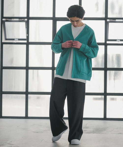 PBLIM（ページボーイリム）の「【PAGEBOYLIM】リラックスカラーカーデ（カーディガン/ボレロ・レディース・チャコールグレー/カーキ/イエロー/アイボリー/グリーン・MEDIUM/LARGE）」の22枚目の写真