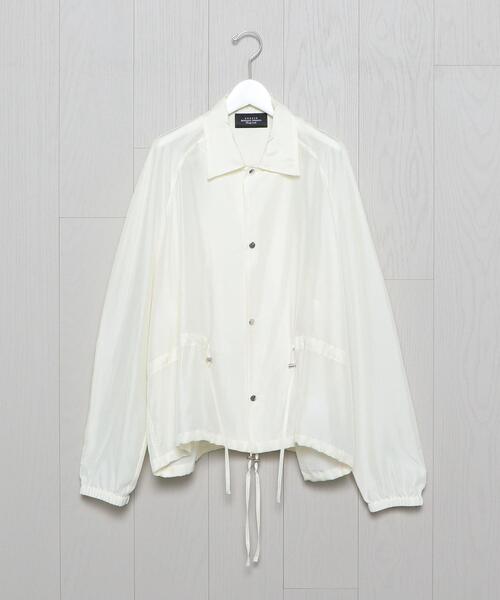 UNUSED(アンユーズド)の「<UNUSED>COACH SHIRT JACKET/ジャケット.(その他アウター・メンズ・ブラック/ホワイト・3/2)」の1枚目の写真