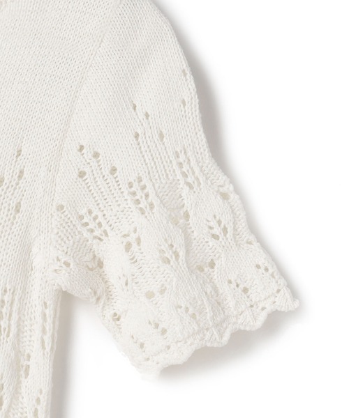 ReNorm（リノーム）の「かぎ針ニットワンピース（ワンピース・レディース・ホワイト/ブラック/オレンジ・フリー）」の14枚目の写真