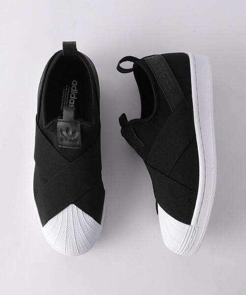 adidas（アディダス）の「【WEB限定】＜ adidas (アディダス)＞ SST スリッポン（スリッポン・レディース・ホワイト/ブラック・23cm/24.5cm/23.5cm/24cm/22.5cm）」の2枚目の写真