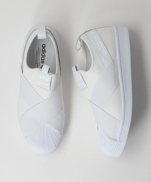 adidas（アディダス）の「【WEB限定】＜ adidas (アディダス)＞ SST スリッポン（スリッポン・レディース・ホワイト/ブラック・23cm/24.5cm/23.5cm/24cm/22.5cm）」の4枚目の写真