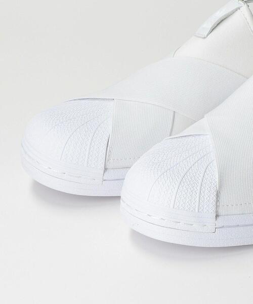 adidas（アディダス）の「【WEB限定】＜ adidas (アディダス)＞ SST スリッポン（スリッポン・レディース・ホワイト/ブラック・23cm/24.5cm/23.5cm/24cm/22.5cm）」の3枚目の写真