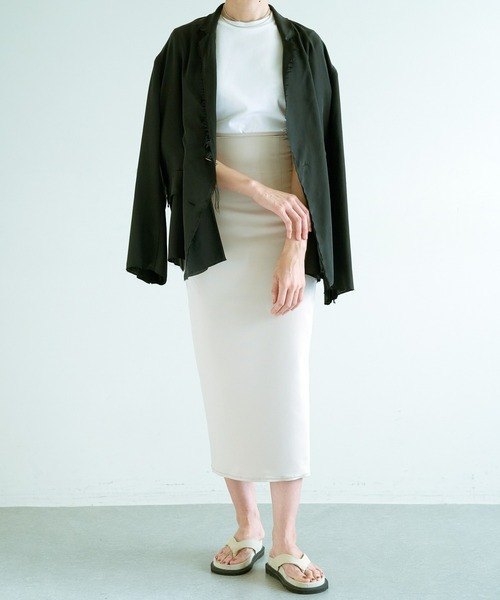 Whim Gazette ウィムガゼット 長谷川京子コラボ シアーカットソー 長谷川京子 × ウィム ガゼットコラボは360度どこから見ても