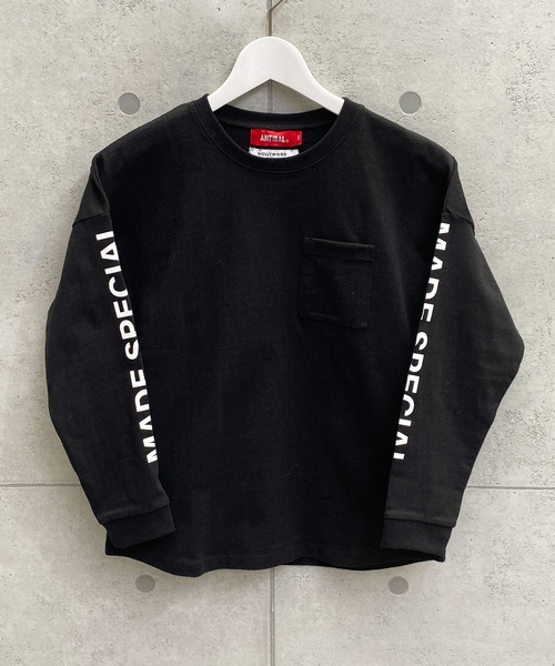 ムラサキスポーツ by RiY(ムラサキスポーツバイアールアイワイ)の「【ZOZOタウン限定アイテム】ANTIBAL/アンティバル x PINKS x RIY監修 キッズ オーバーサイズロンT 221AN3LT042(Tシャツ/カットソー・キッズ・ホワイト/ブラック・130cm/140cm/150cm/160cm)」の16枚目の写真