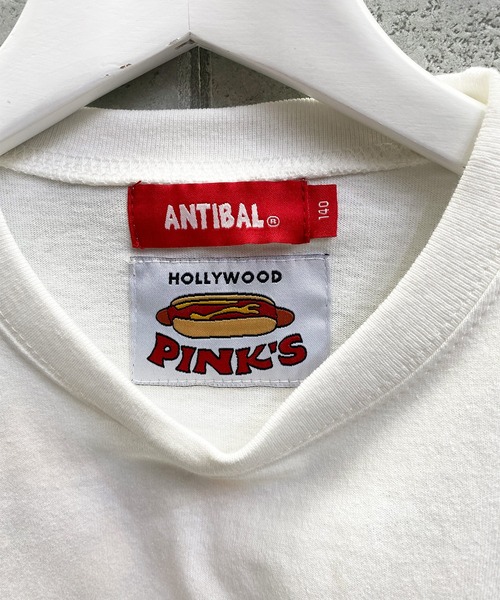 ムラサキスポーツ by RiY(ムラサキスポーツバイアールアイワイ)の「【ZOZOタウン限定アイテム】ANTIBAL/アンティバル x PINKS x RIY監修 キッズ オーバーサイズロンT 221AN3LT042(Tシャツ/カットソー・キッズ・ホワイト/ブラック・130cm/140cm/150cm/160cm)」の4枚目の写真