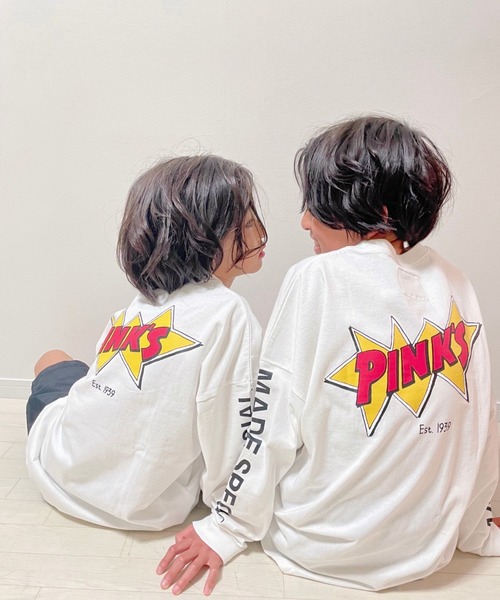 ムラサキスポーツ by RiY(ムラサキスポーツバイアールアイワイ)の「【ZOZOタウン限定アイテム】ANTIBAL/アンティバル x PINKS x RIY監修 キッズ オーバーサイズロンT 221AN3LT042(Tシャツ/カットソー・キッズ・ホワイト/ブラック・130cm/140cm/150cm/160cm)」の19枚目の写真