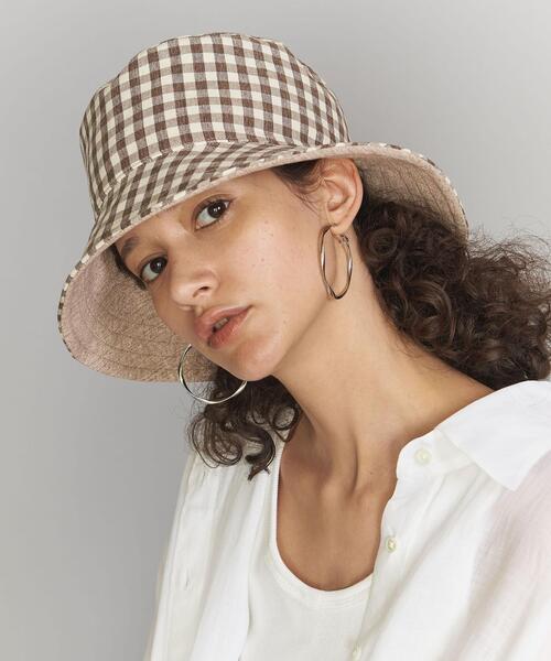 UNITED ARROWS ギンガムチェック ハット UNITED ARROWS（ユナイテッドアローズ）の「ギンガムチェック