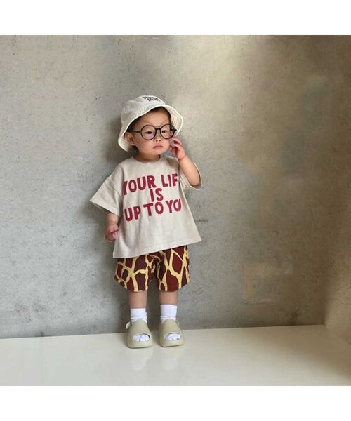 BREEZE（ブリーズ）の「総柄クライミングハーフパンツ 5分丈（その他パンツ・キッズ・ベージュ/カモフラージュ/レインボー/オフホワイト/ブラウン/ネイビー・90/100/110/120/80/130/140）」の7枚目の写真