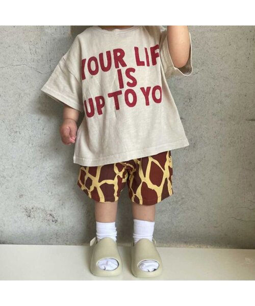 BREEZE（ブリーズ）の「総柄クライミングハーフパンツ 5分丈（その他パンツ・キッズ・ベージュ/カモフラージュ/レインボー/オフホワイト/ブラウン/ネイビー・90/100/110/120/80/130/140）」の8枚目の写真