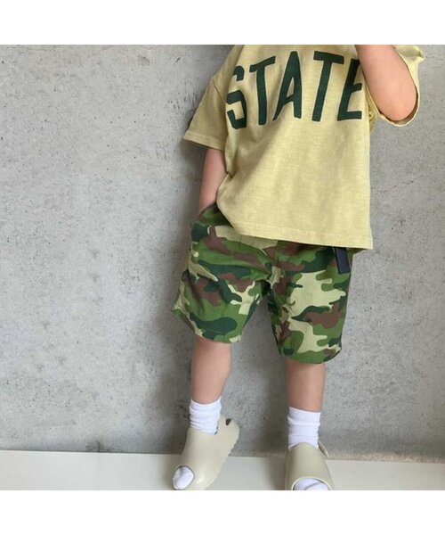 BREEZE（ブリーズ）の「総柄クライミングハーフパンツ 5分丈（その他パンツ・キッズ・ベージュ/カモフラージュ/レインボー/オフホワイト/ブラウン/ネイビー・90/100/110/120/80/130/140）」の10枚目の写真