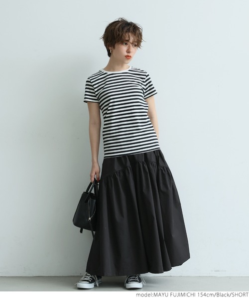 coca（coca）（コカ）の「大人のギャザーマキシスカート（スカート・レディース・ブラック/ブラウン・SHORT/LONG）」の16枚目の写真