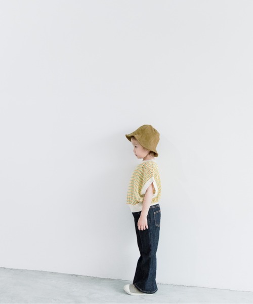 LOWRYS FARM（ローリーズファーム）の「ワイヤーチューリップハット　264898（ハット・キッズ・ホワイト/ブラック/グリーン・FREE）」の4枚目の写真