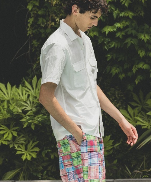 BEAMS PLUS(ビームスプラス)の「ペルヴィアンピマ オープンカラー S/S シャツ(シャツ/ブラウス・メンズ・ホワイト・SMALL/MEDIUM/LARGE/X-LARGE)」の1枚目の写真