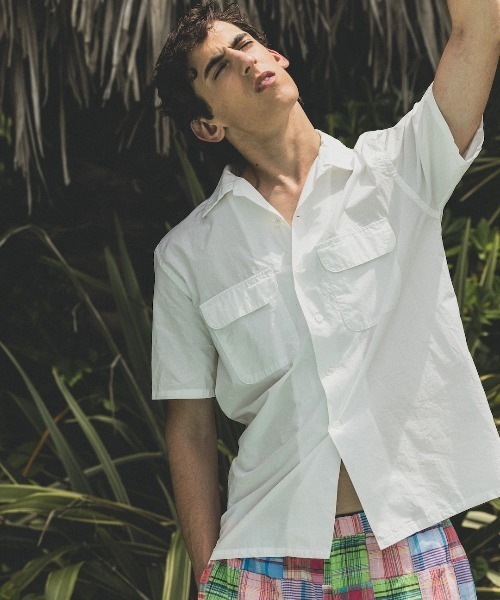 BEAMS PLUS(ビームスプラス)の「ペルヴィアンピマ オープンカラー S/S シャツ(シャツ/ブラウス・メンズ・ホワイト・SMALL/MEDIUM/LARGE/X-LARGE)」の13枚目の写真