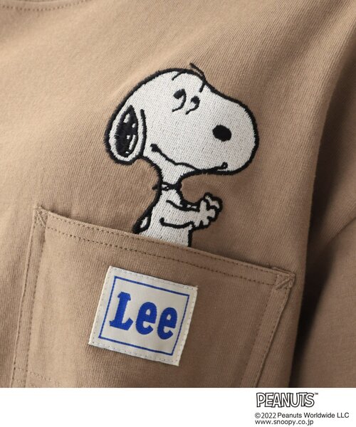 grove(グローブ)の「【Lee】スヌーピーポケットTシャツ(Tシャツ/カットソー・レディース・アイボリー/ブラウン系その他・02/03)」の8枚目の写真