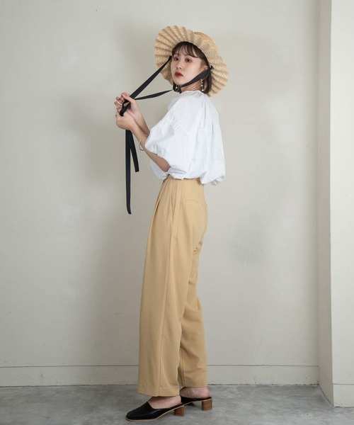 Amiur（エミレ）の「balloon sleeve gather blouse（シャツ/ブラウス・レディース・ホワイト/ブラック・FREE）」の15枚目の写真